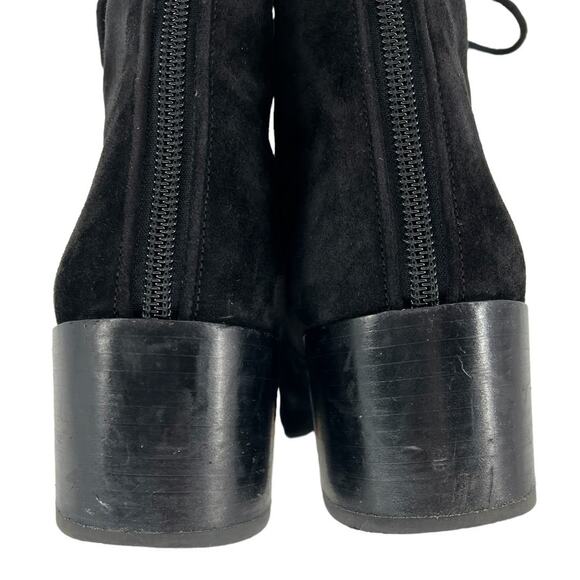 Chanel 2019 Interlocking CC Logo Suede Lace-Up Boots - Picture 11 of 16